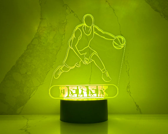 Personalized Basketball LED Night Light.
