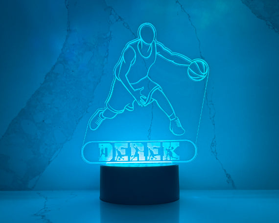Personalized Basketball LED Night Light.