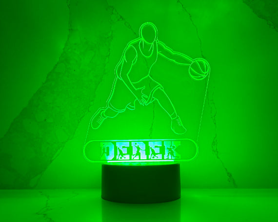 Personalized Basketball LED Night Light.