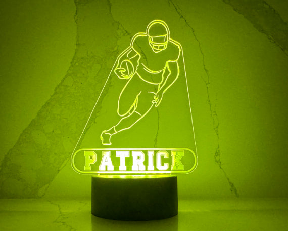 Personalized Football LED Night Light.