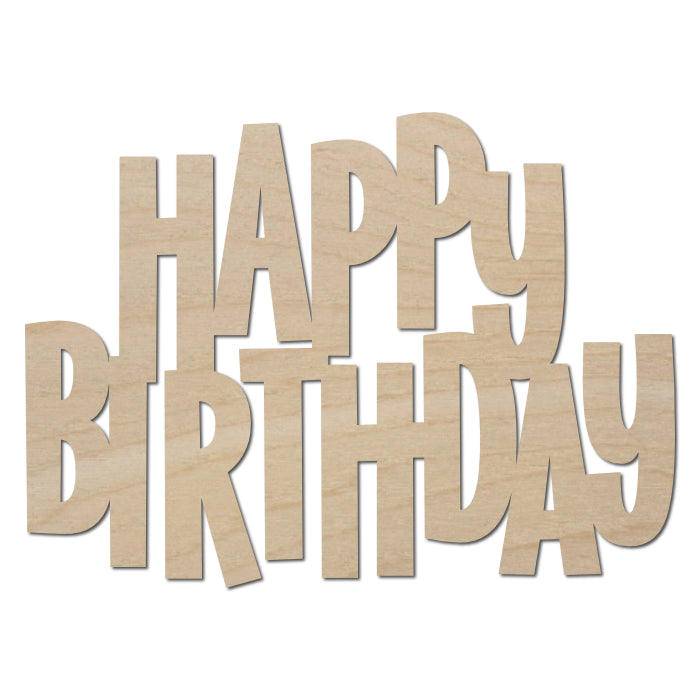 Happy Birthday Text Wall Art