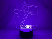Load image into Gallery viewer, Personalized Tennis LED Night Light.
