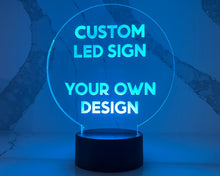 Load image into Gallery viewer, Custom Round LED Sign. Your own design or logo.
