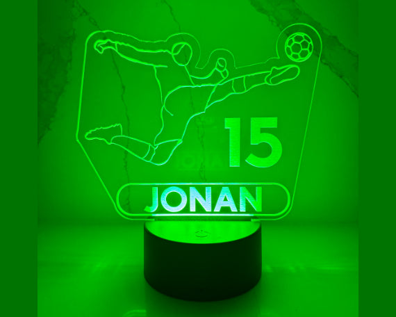 Personalized Soccer LED Night Light.