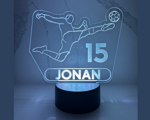 Personalized Soccer LED Night Light.