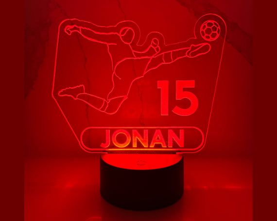 Personalized Soccer LED Night Light.