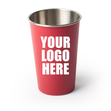 Load image into Gallery viewer, Personalized Pint Metal Cup (16oz)
